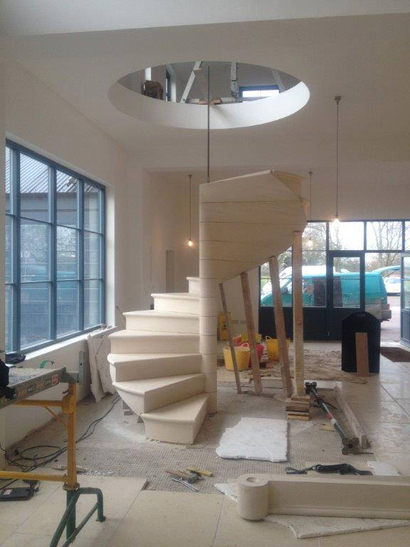 deVOL-kitchens-blog-Cotes Mill-Limestone-spiral-staircase-construction-beautiful-interiors-design-photography-Carvero-art