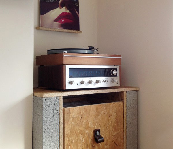deVOL-kitchens-blog-Oriented strand board-record table-handmade-creative