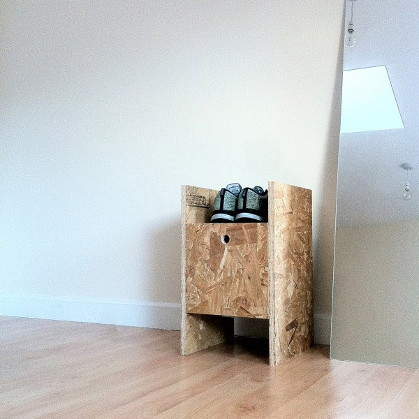 deVOL-kitchens-blog-Oriented strand board-shoe-box-storage-handmade-creative