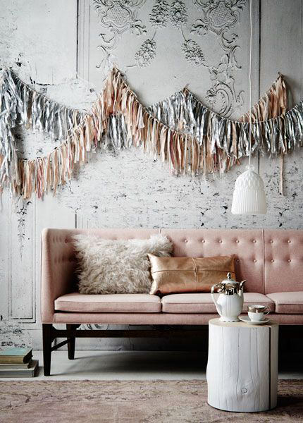 pink sofa