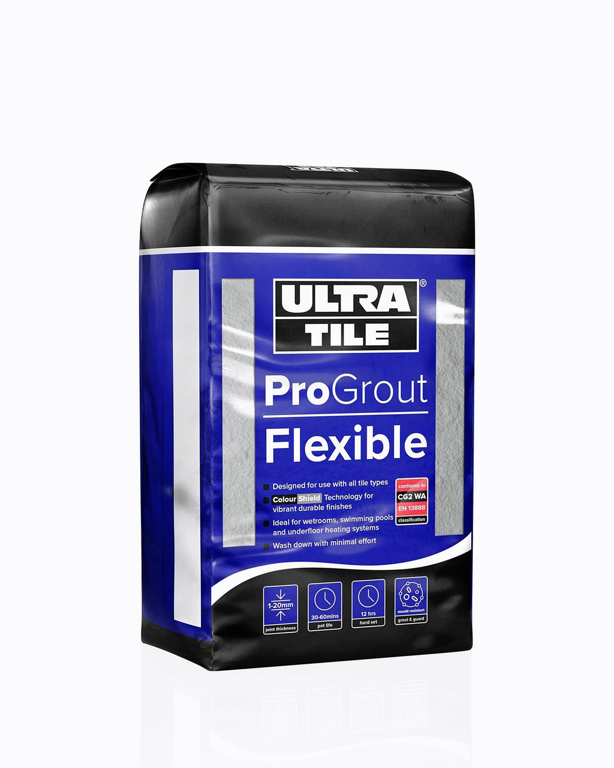 Flexible Grout for Stone & Tile - Silver Grey, 10kg TEST