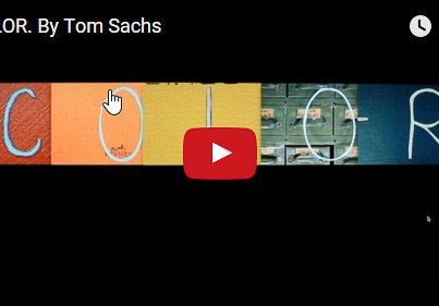 COLOR by Tom Sachs
