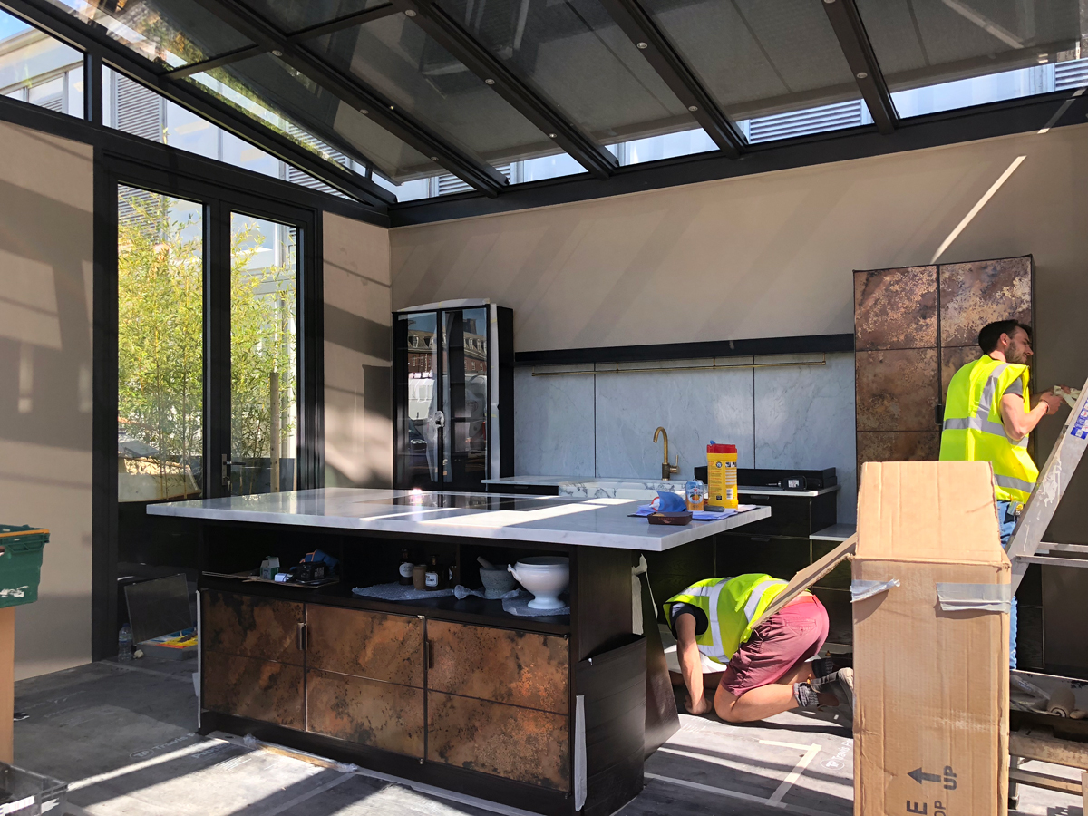 "Elemental" is being displayed in a stunning conservatory by Caulfield.