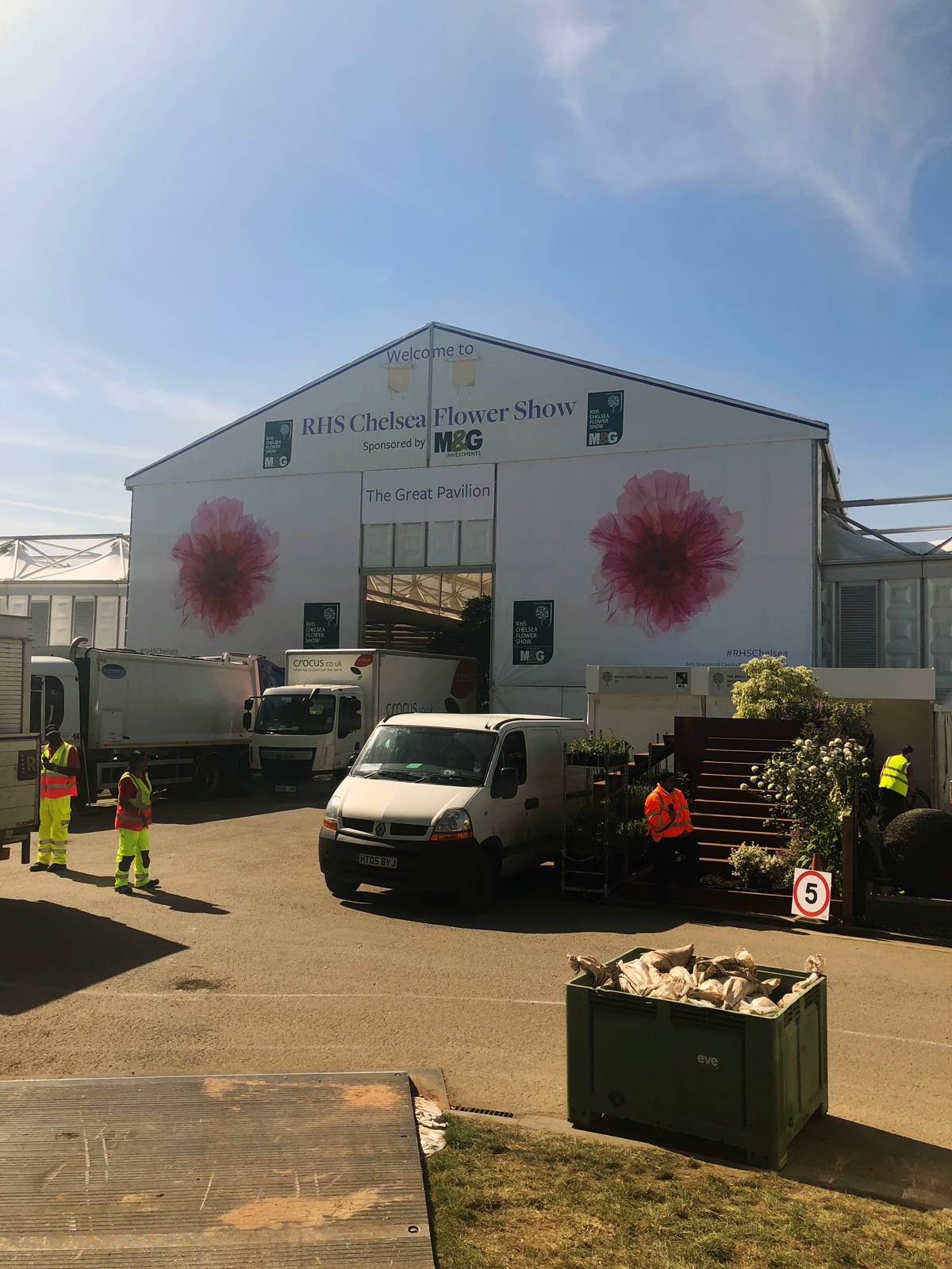 The entrance to the Chelsea Flower Show 2018, where our new kitchen will launch next week.