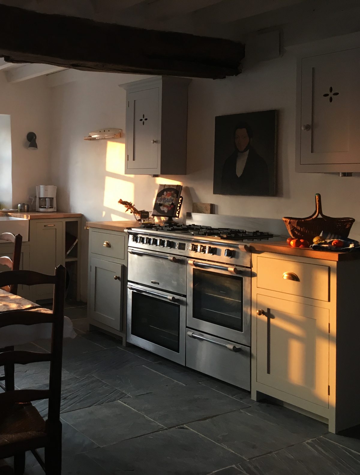 Cooking is one of this family's passions, so a sturdy range cooker with proper gass tops was a must.