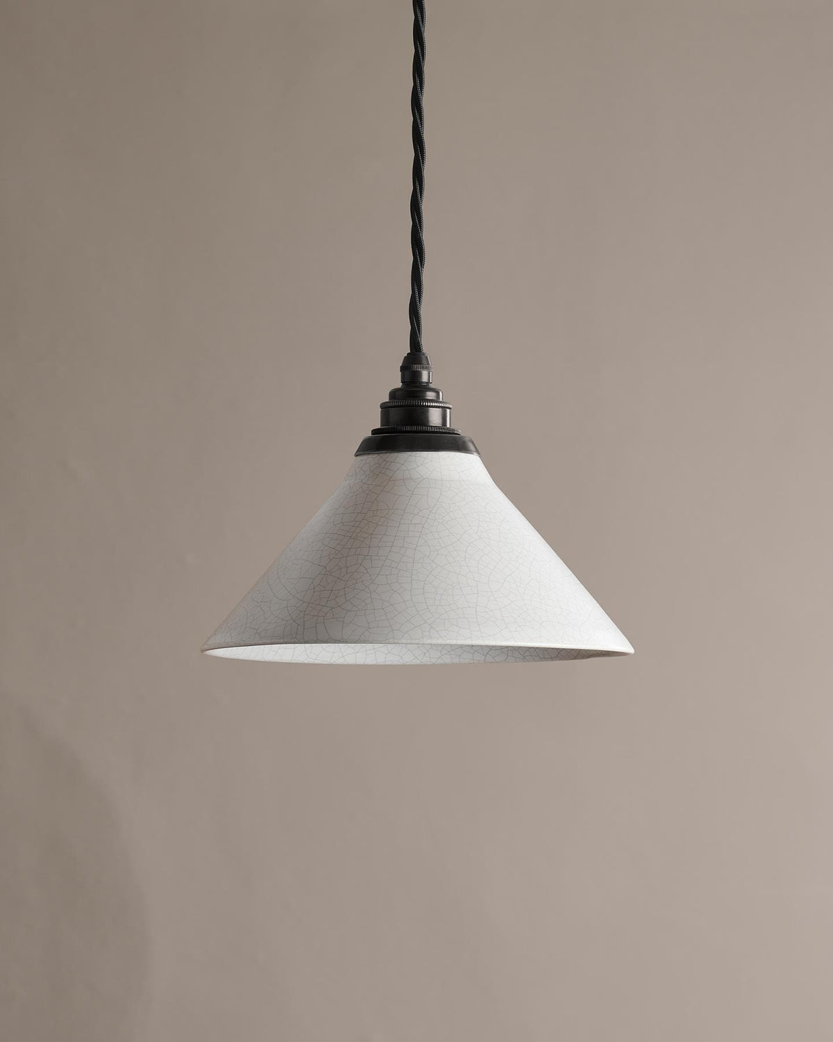 The Crackle Pendant Light - Small, Aged Bronze TEST