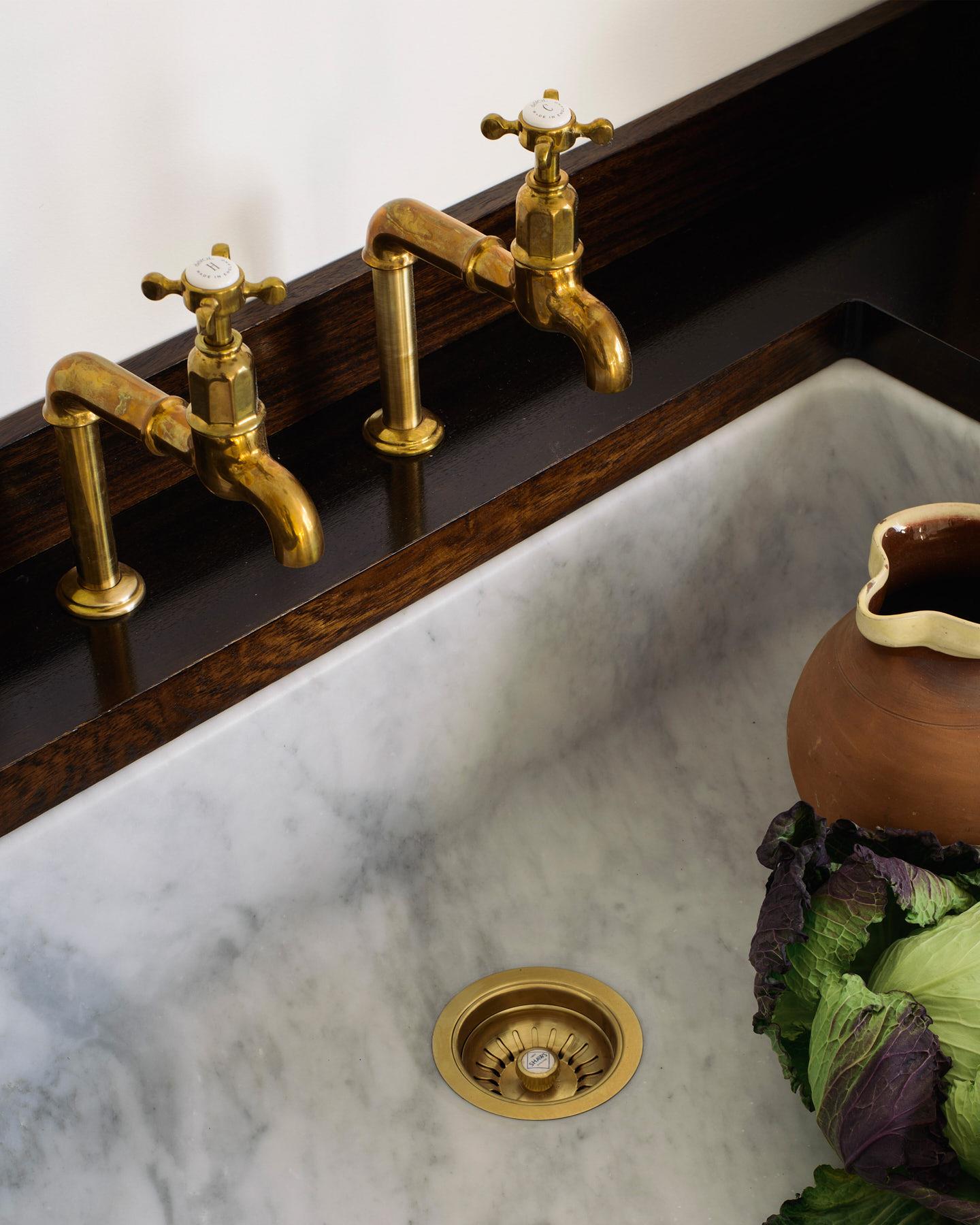 Tuscan Farmhouse 800 Single Carrara Marble Sink
