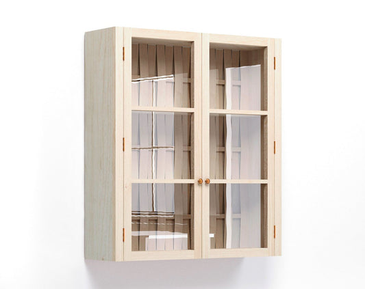 800mm Double Door Glazed Wall Cupboard