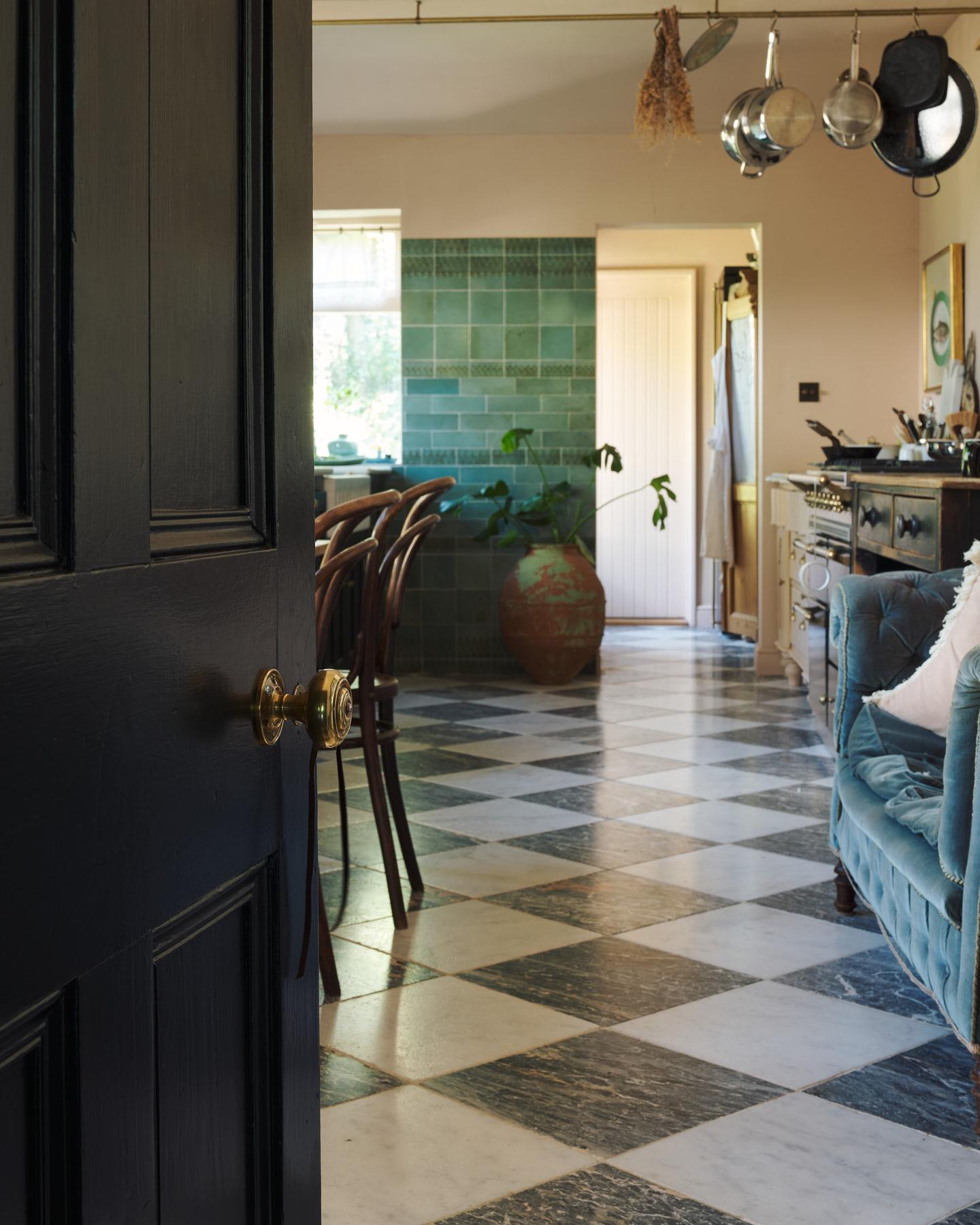 The Romilly Doorknob with Romilly Backplate