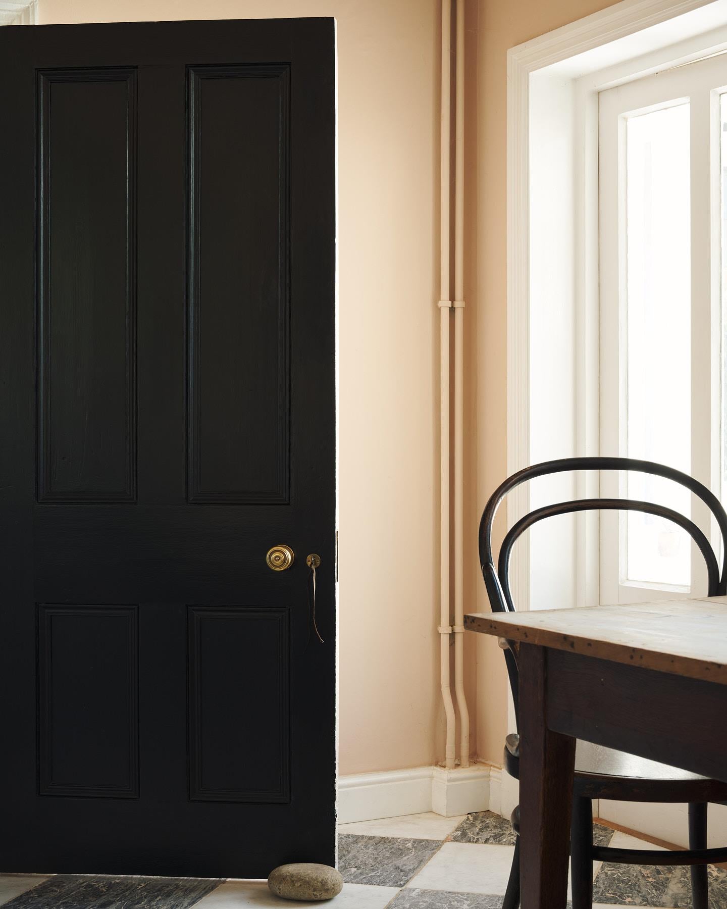 The Romilly Doorknob with Romilly Backplate