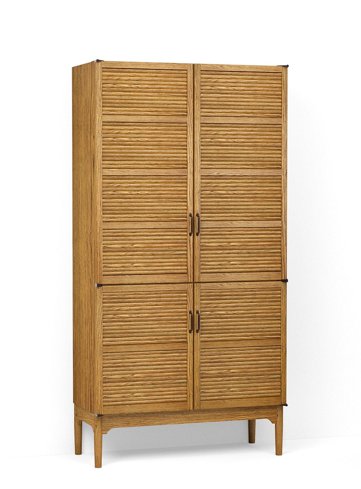 1100mm Freestanding Pantry with Tambour Doors