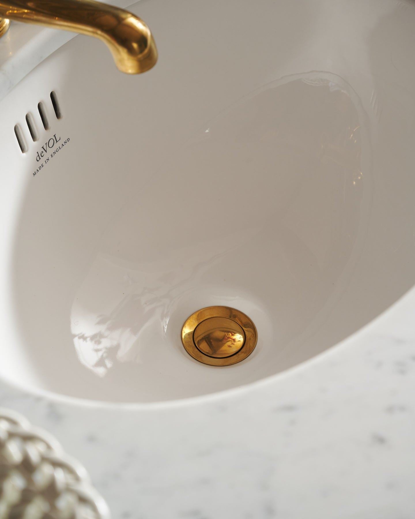 deVOL Aged Brass Basin Mixer Tap