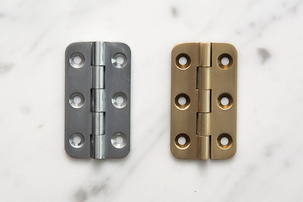 Chrome or Brass Hinges