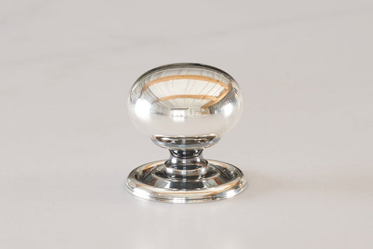 Bella Silver Round Knob