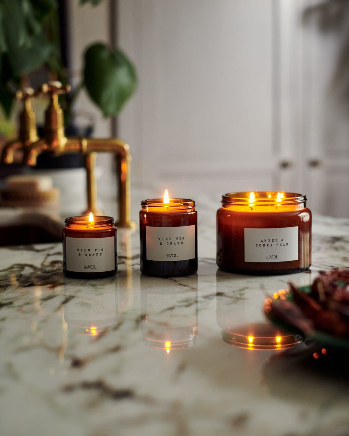 Large deVOL Scented Candle - Moroccan Rose TEST