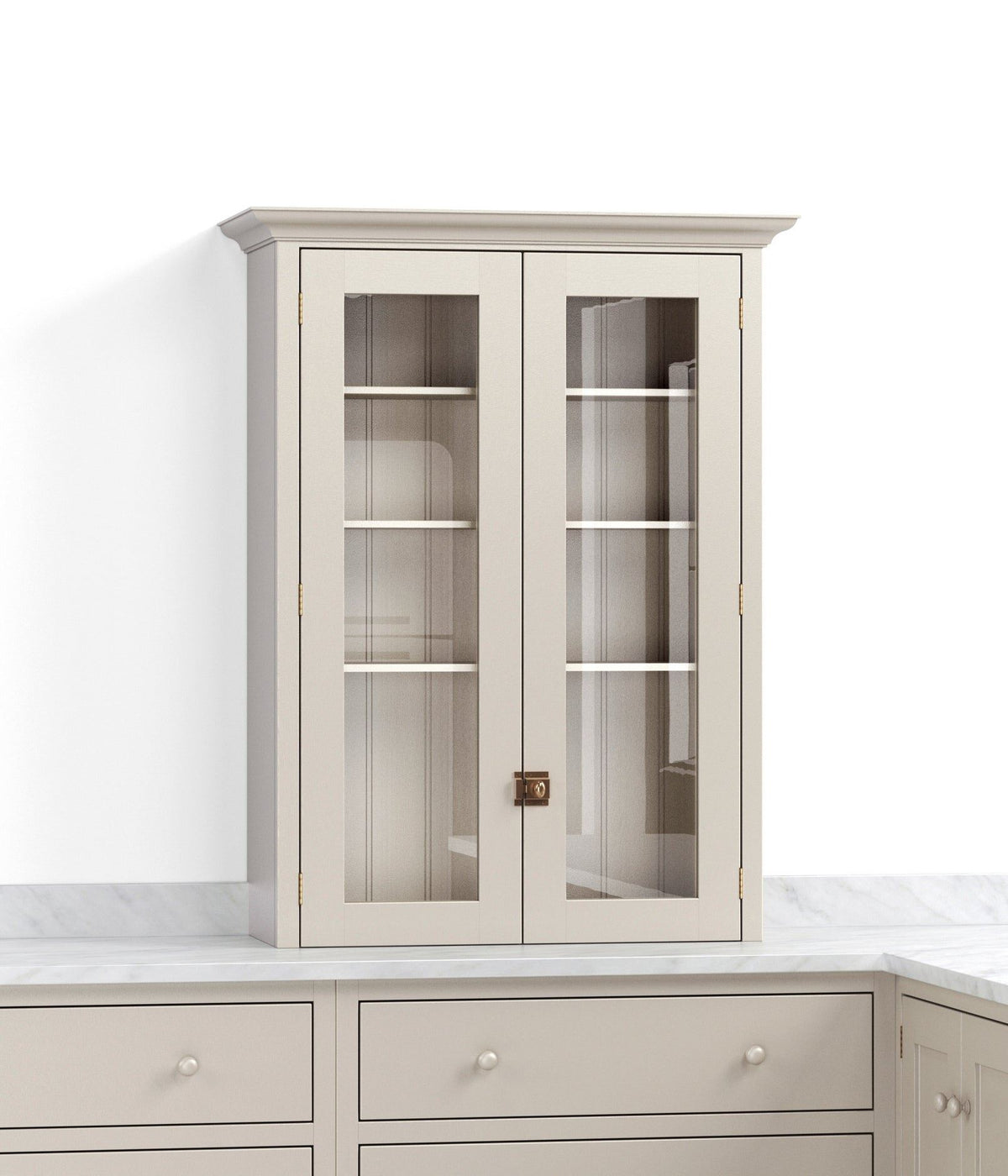 800mm Glazed Countertop Cupboard