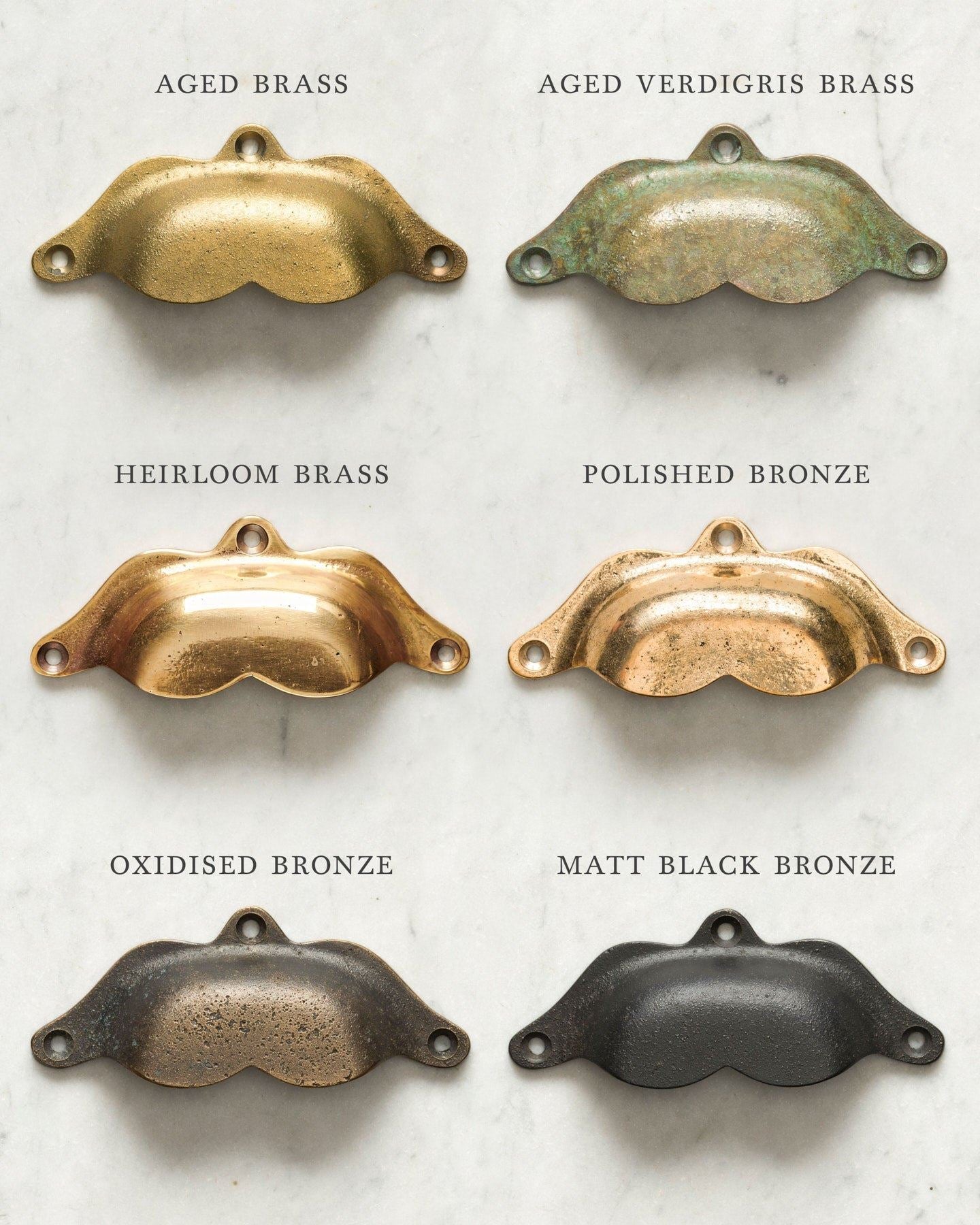 Aged Brass Boho Handle - Petite
