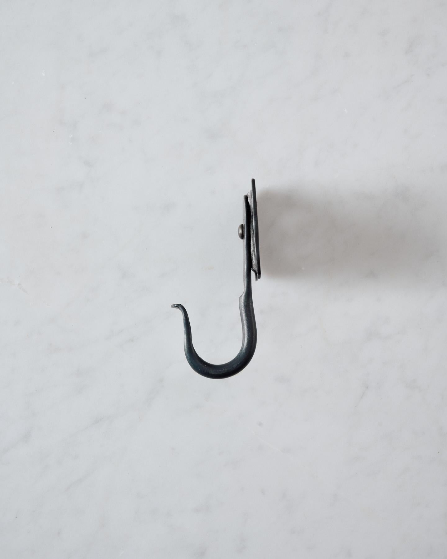 Iron Hook with Elephant Backplate - Large