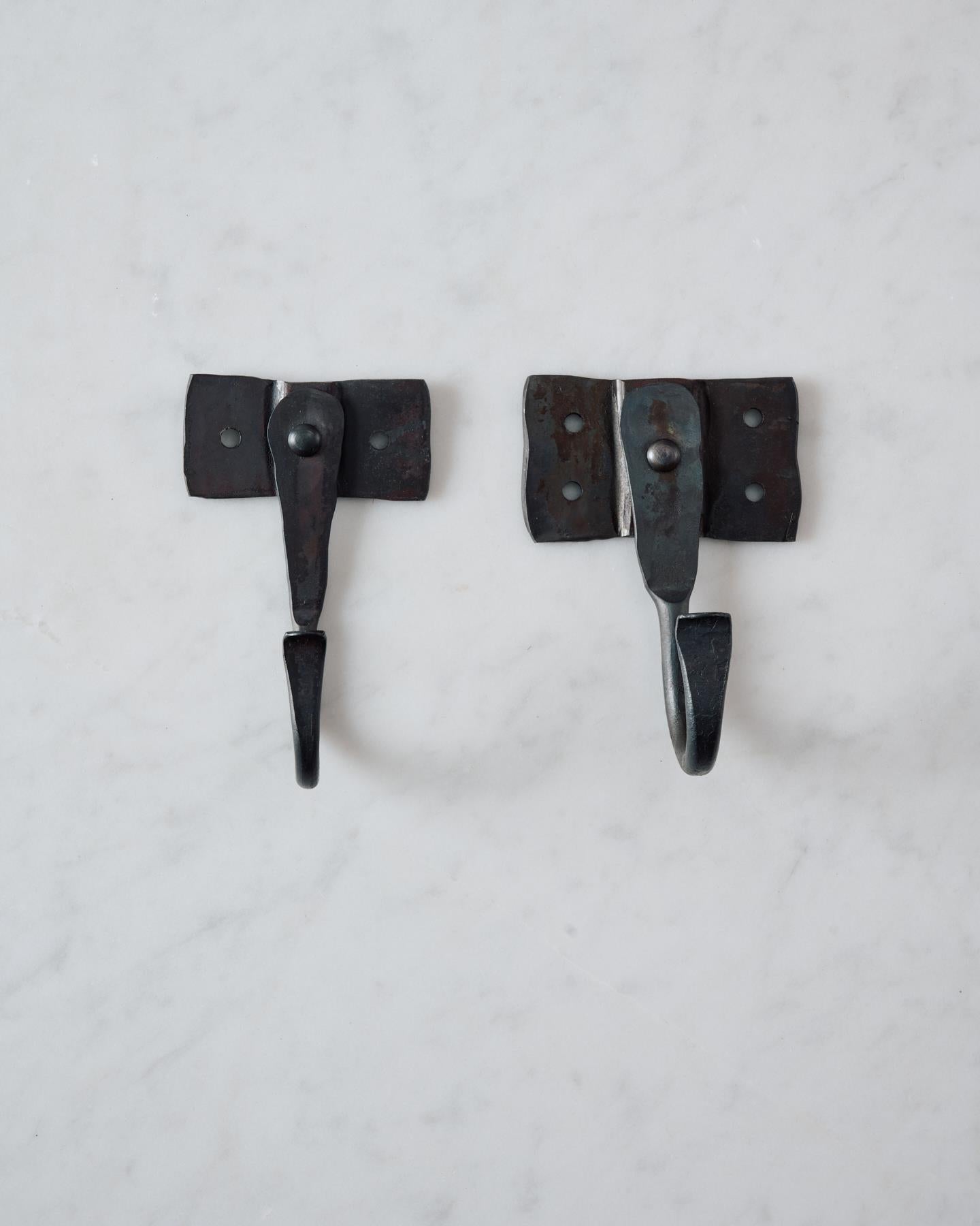 Iron Hook with Square Backplate - Large