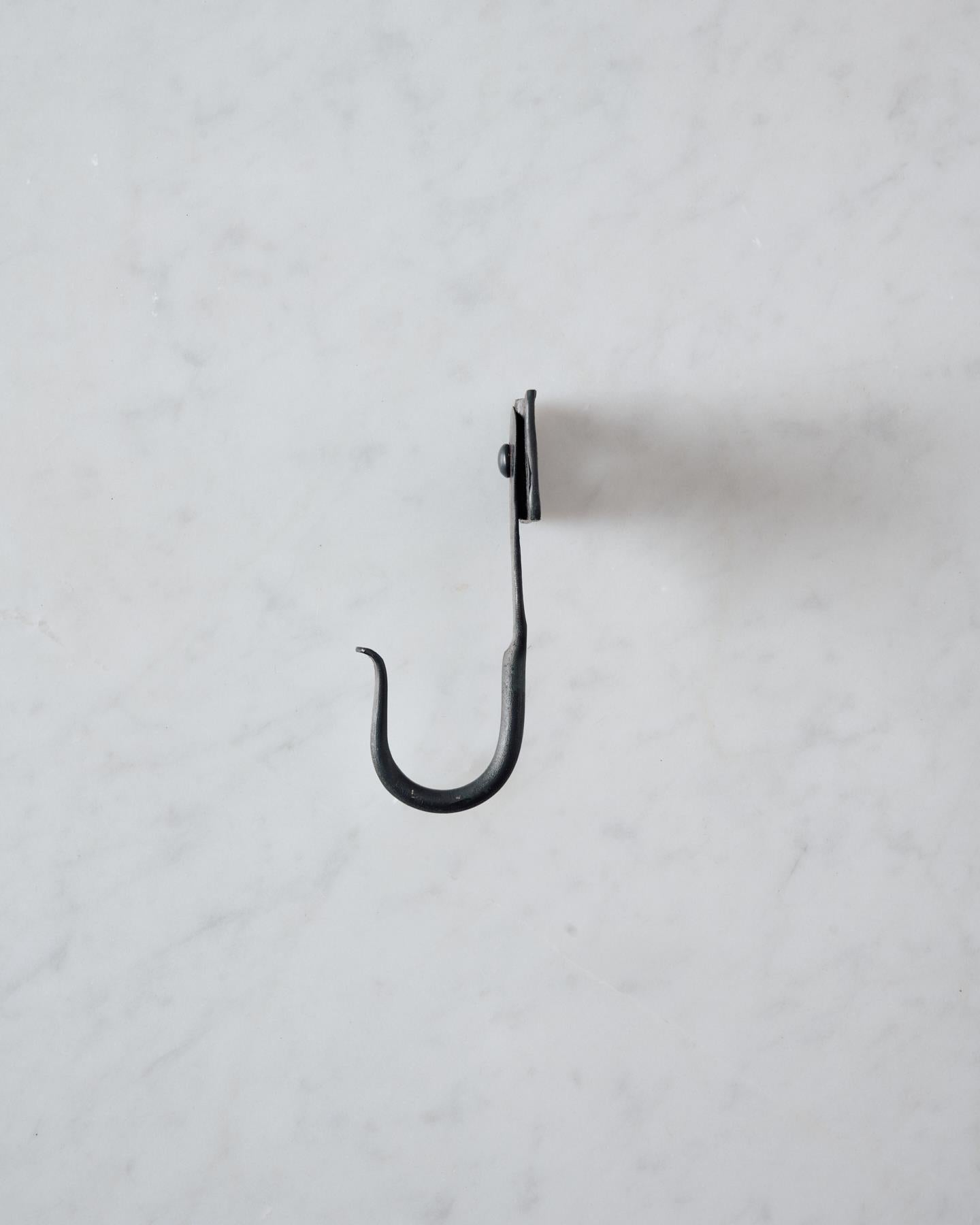 Iron Hook with Square Backplate - Small