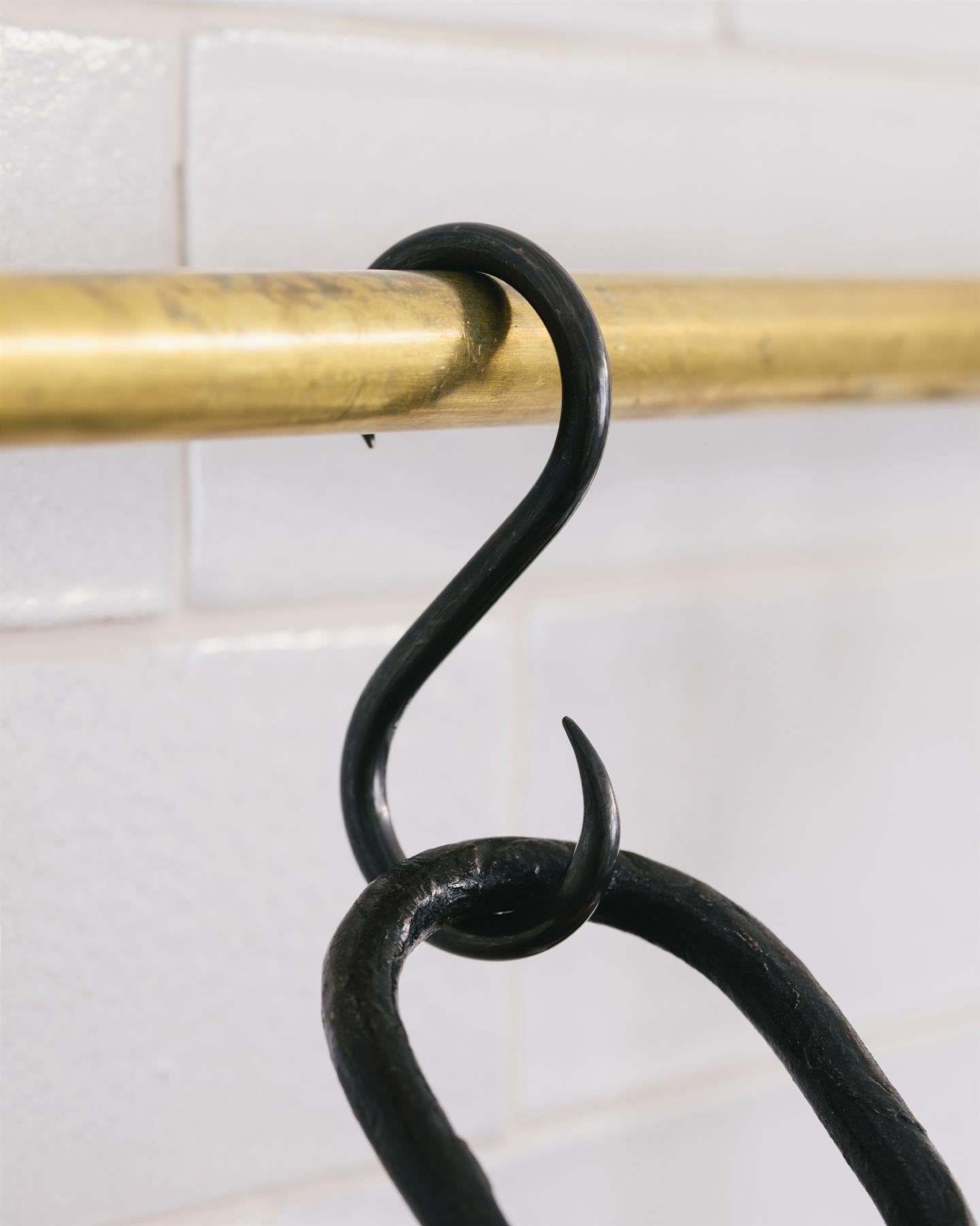 Oxidised Brass S Hook
