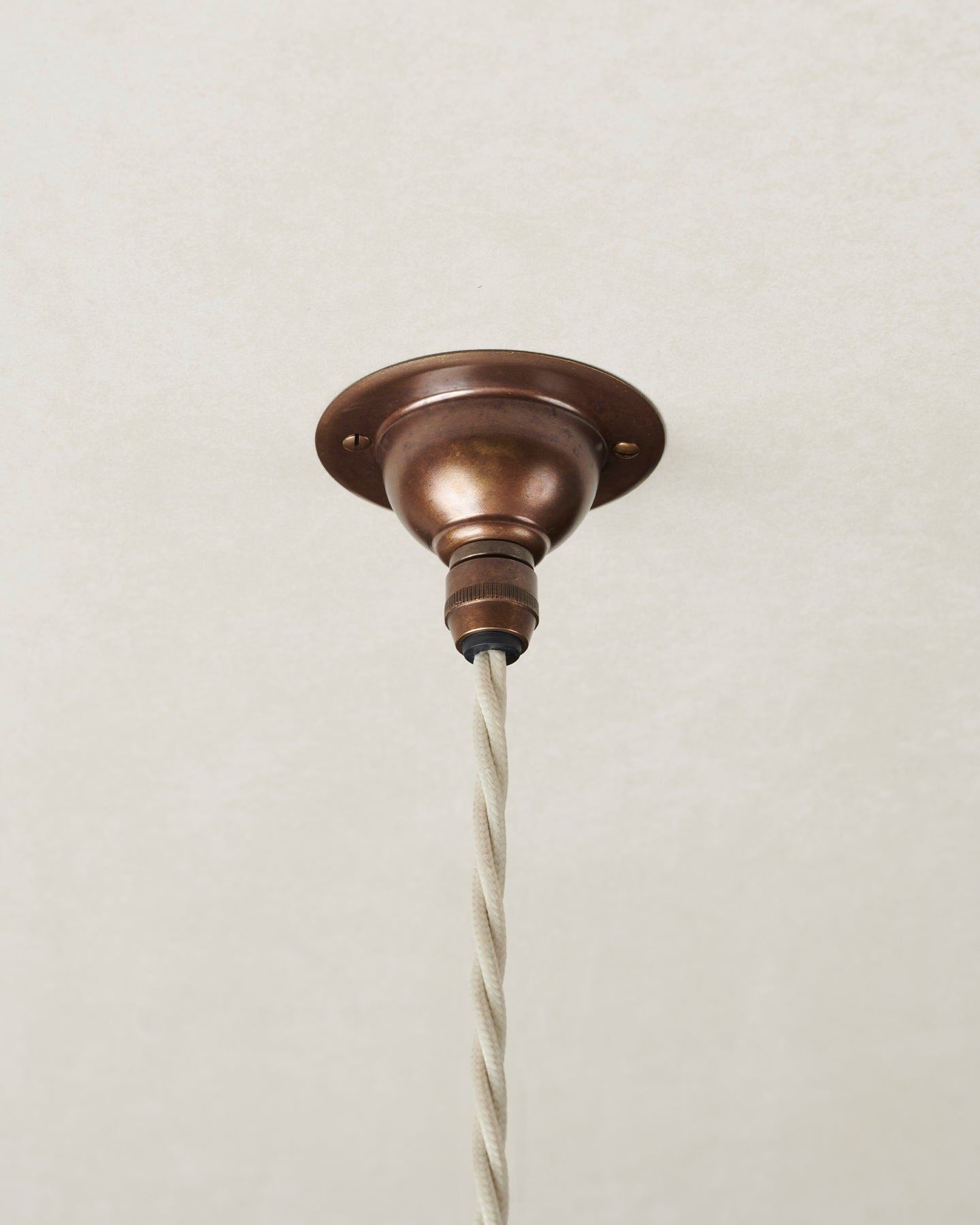 Small Plain Skullcap Porcelain Pendant Light