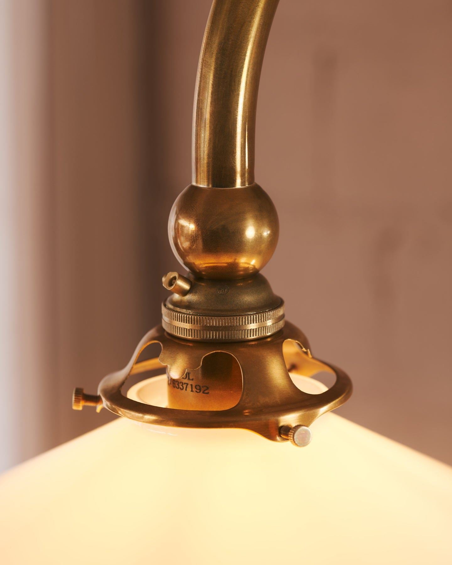 The Heirloom Task Light with Milk Glass Shade - Large