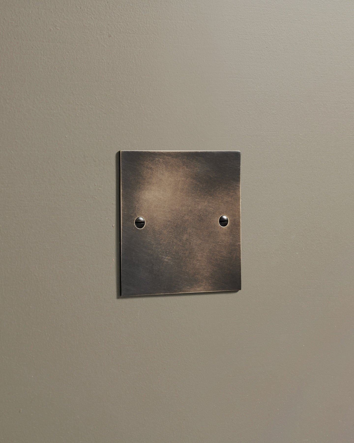 Oxidised Brass Classic Blank Plate