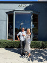 Paul and Helen in front of the LA showroom.