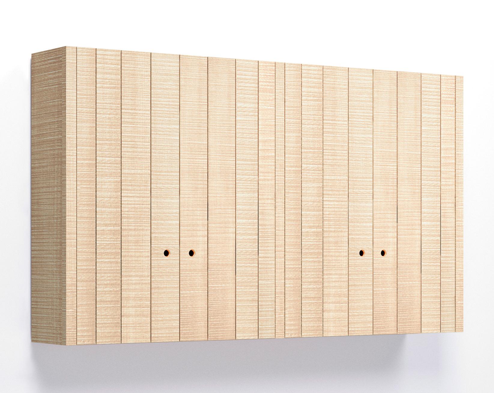 A render of a wall cupboard from deVOL's Sebastian Cox range.