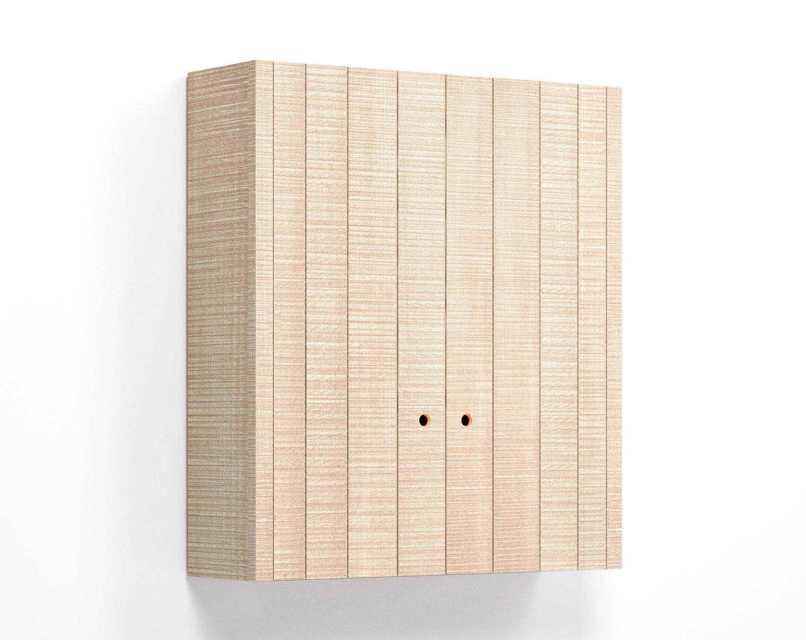 A render of a wall cupboard from deVOL's Sebastian Cox range.