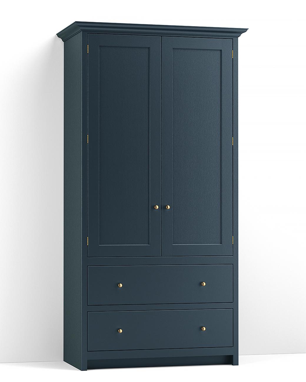 A render of a full height pantry cupboard from deVOL's Real Shaker range.