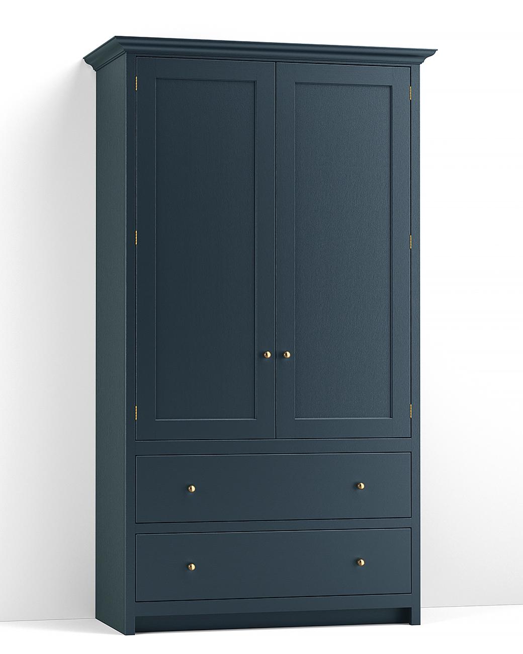 A render of a full height pantry cupboard from deVOL's Real Shaker range.