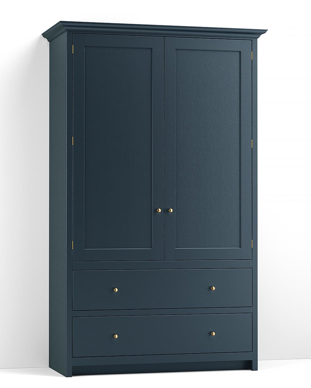 A render of a full height pantry cupboard from deVOL's Real Shaker range.