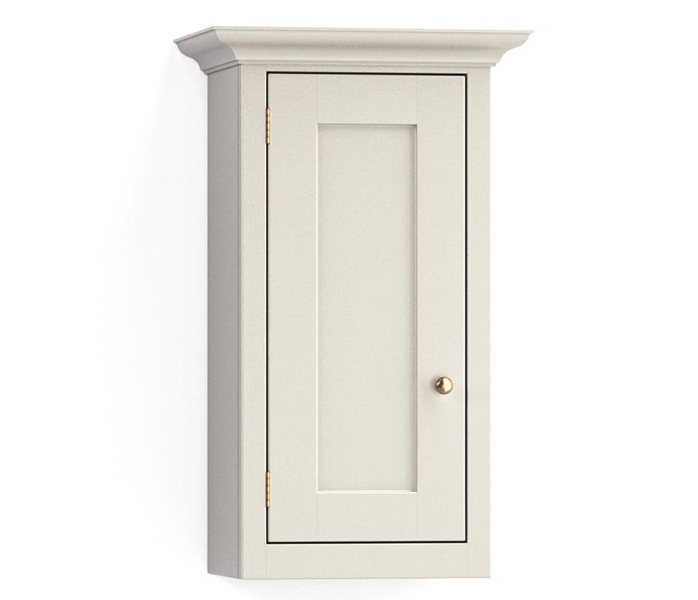 A render of a painted, closed wall cupboard from deVOL's Real Shaker range.