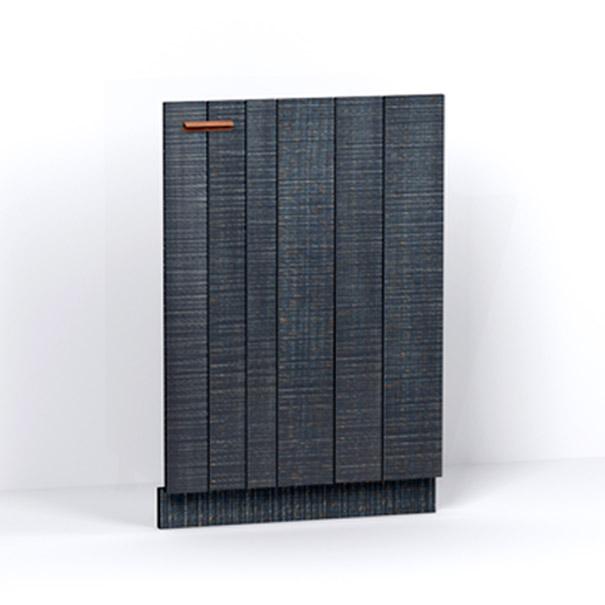 A render of an integrated fridge/freezer fascia from deVOL's Sebastian Cox range.