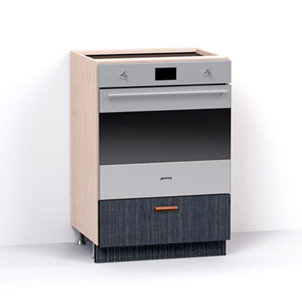 A render of an oven cupboard from deVOL's Sebastian Cox range.