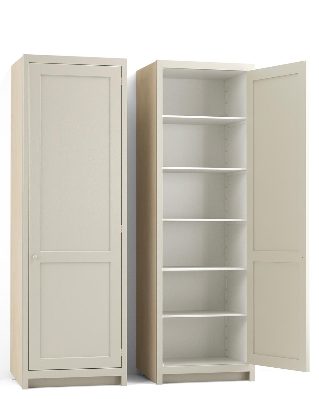 A render of a full height oven cupboard from deVOL's Real Shaker range.