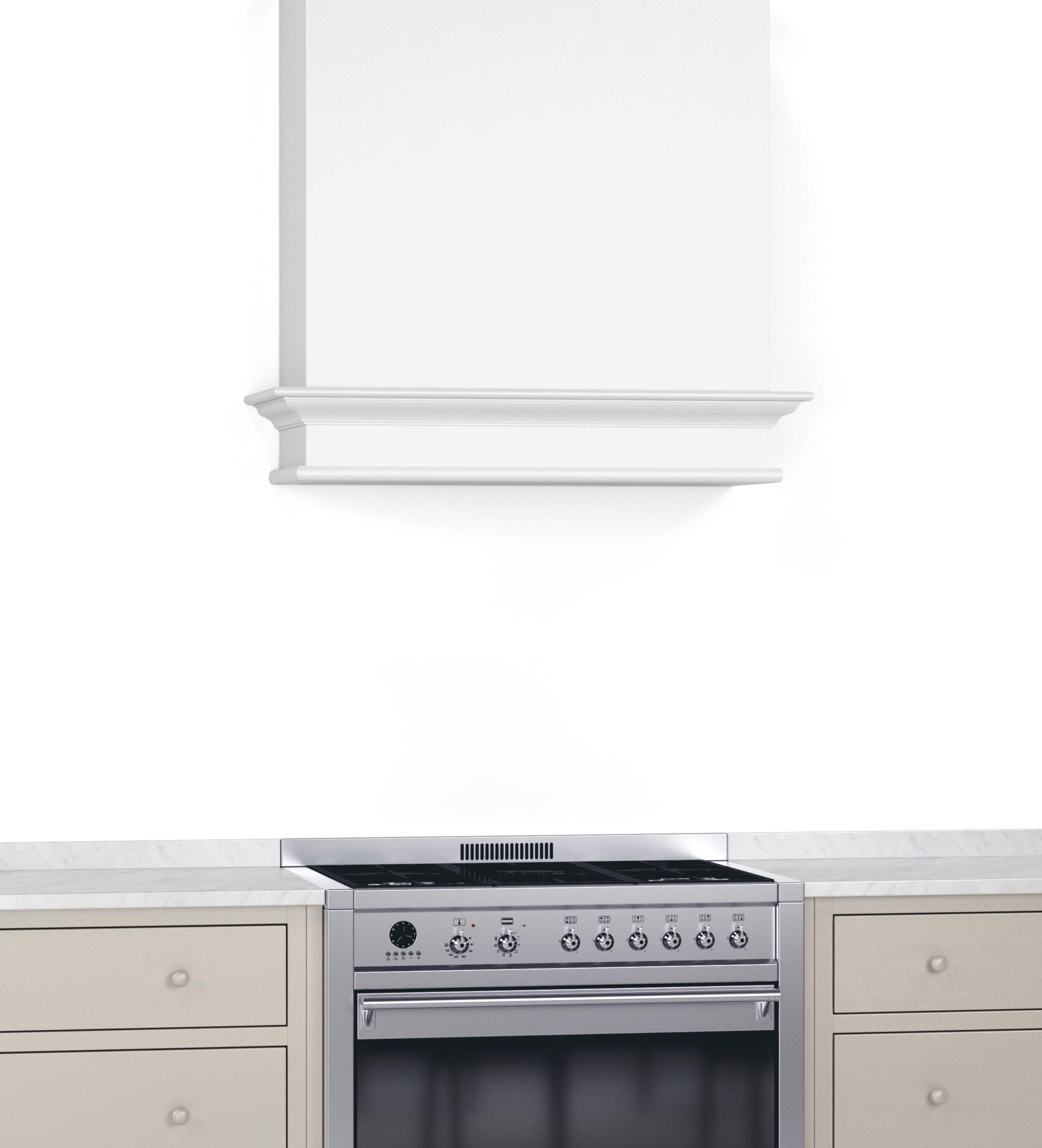 A render of a canopy for housing an extractor fan from deVOL's Real Shaker range.