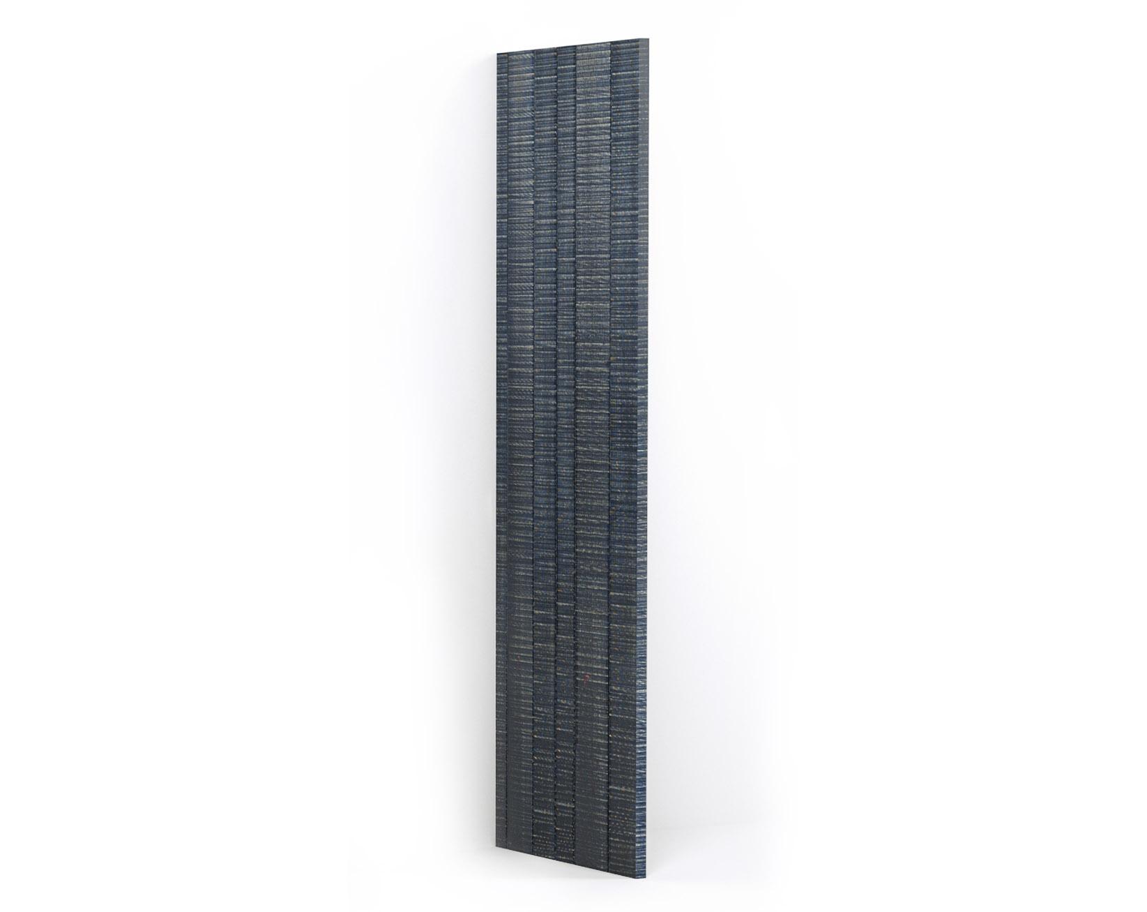 A render of a full height end panel from deVOL's Sebastian Cox range.