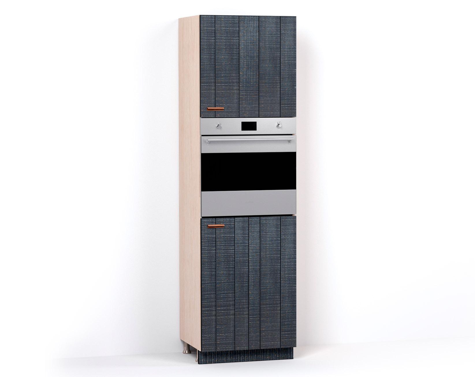 A render of a full height oven cupboard from deVOL's Sebastian Cox range.