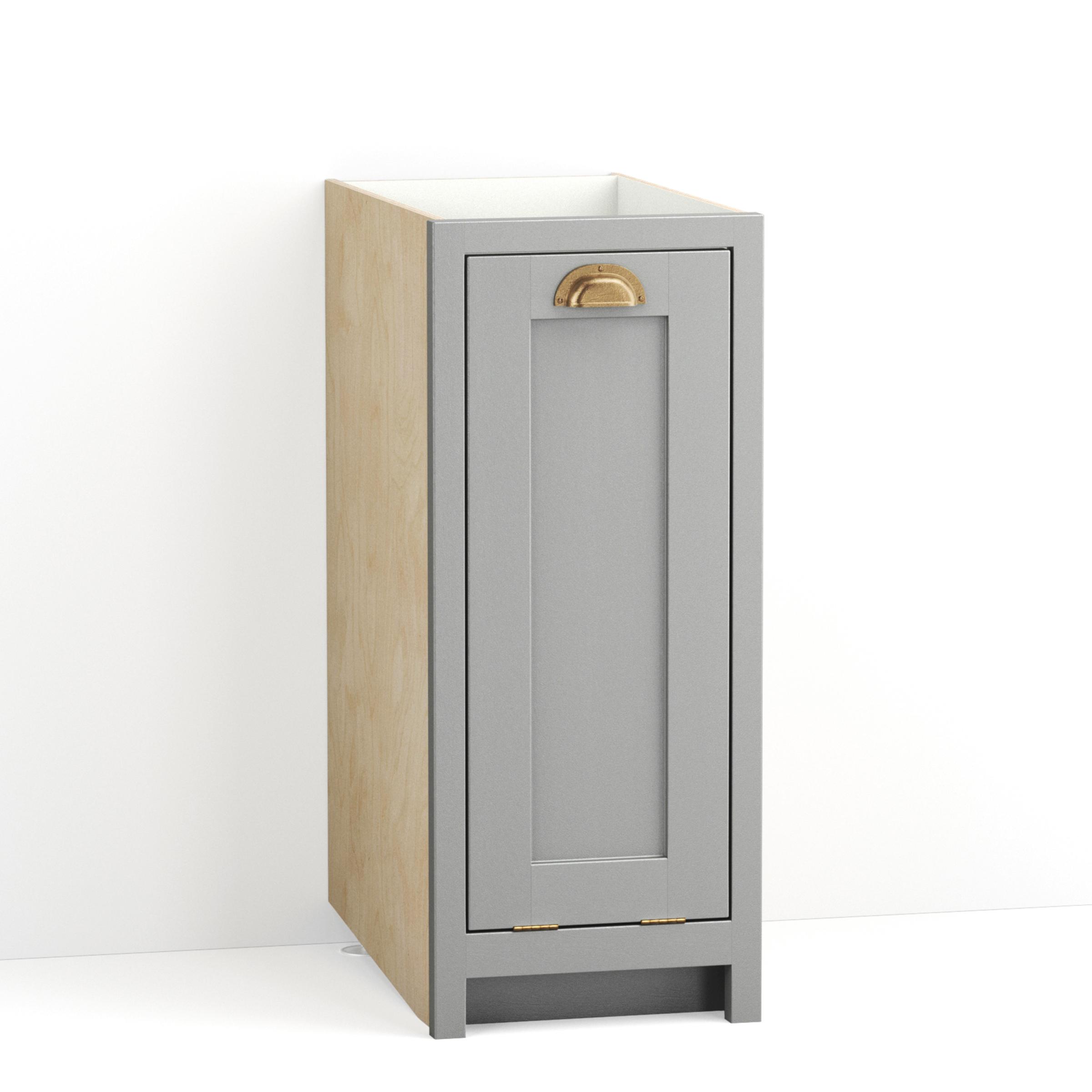 A render of a single bin cupboard from deVOL's Real Shaker range.