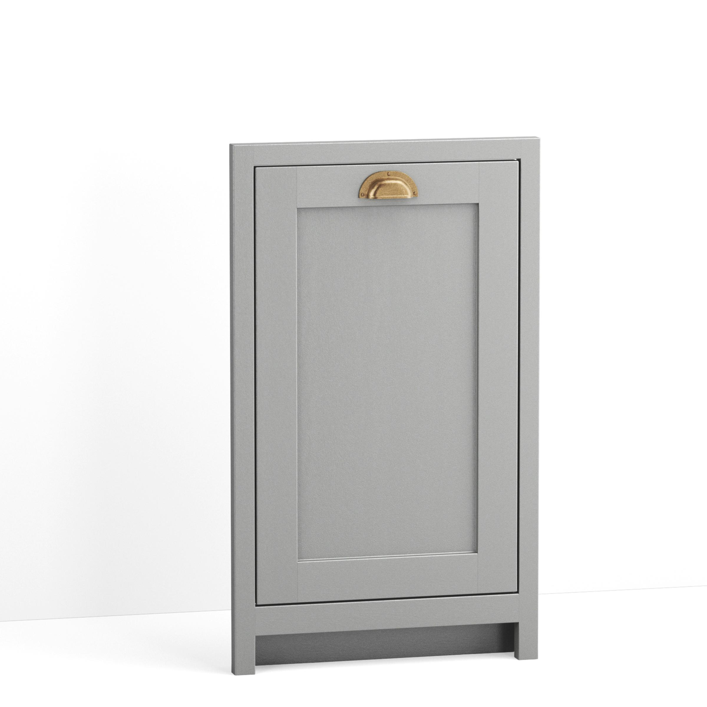 A render of an integrated dishwasher fascia from deVOL's Real Shaker range.