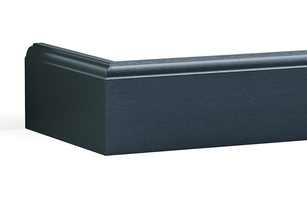A render of a section of skirting from deVOL's Real Shaker range.